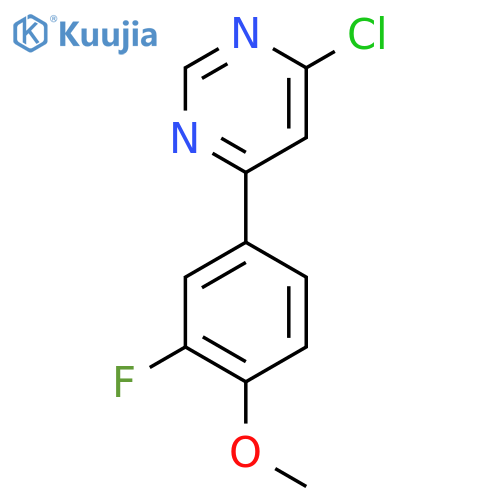 4-Chloro-6-(3-fluoro-4-methoxyphenyl)pyrimidine structure