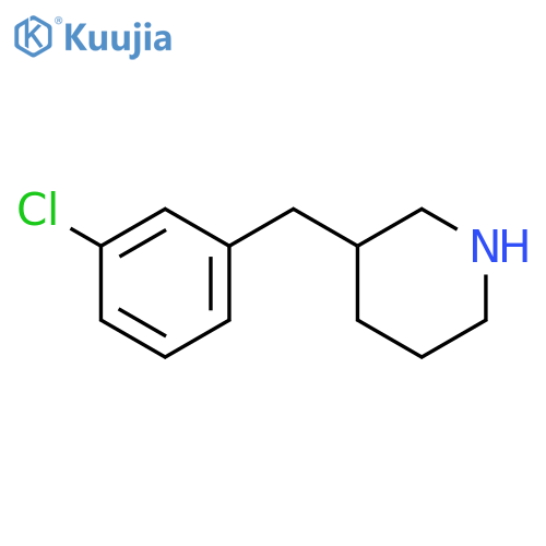 3-(3-chlorophenyl)methylpiperidine structure