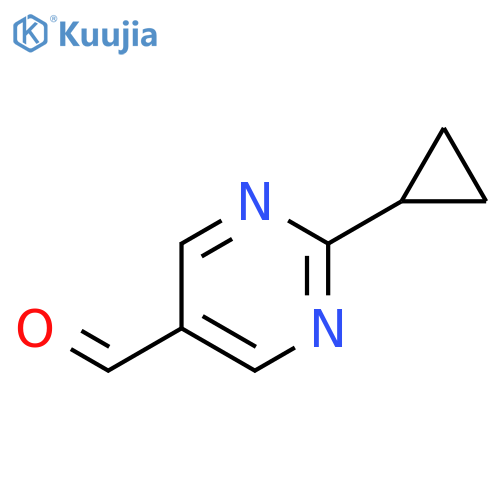 2-Cyclopropylpyrimidine-5-carbaldehyde structure