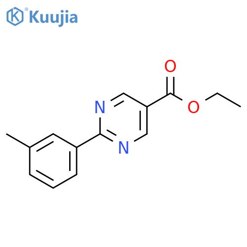 ETHYL 2-(M-TOLYL)PYRIMIDINE-5-CARBOXYLATE structure