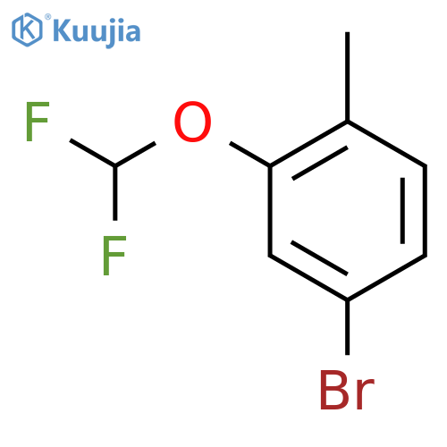 4-bromo-2-(difluoromethoxy)-1-methylbenzene structure