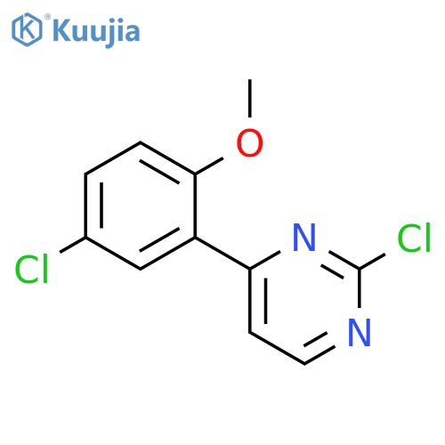2-chloro-4-(5-chloro-2-methoxyphenyl)pyrimidine structure