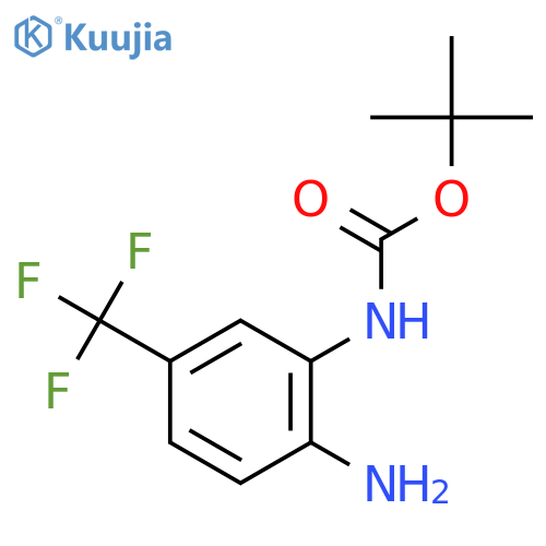 tert-butyl N-2-amino-5-(trifluoromethyl)phenylcarbamate structure