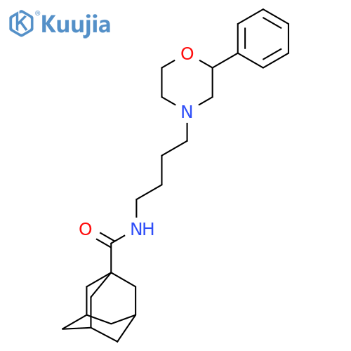 N-4-(2-phenylmorpholin-4-yl)butyladamantane-1-carboxamide structure