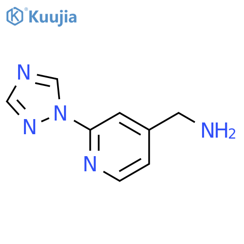 2-(1H-1,2,4-Triazol-1-yl)pyridin-4-ylmethanamine structure