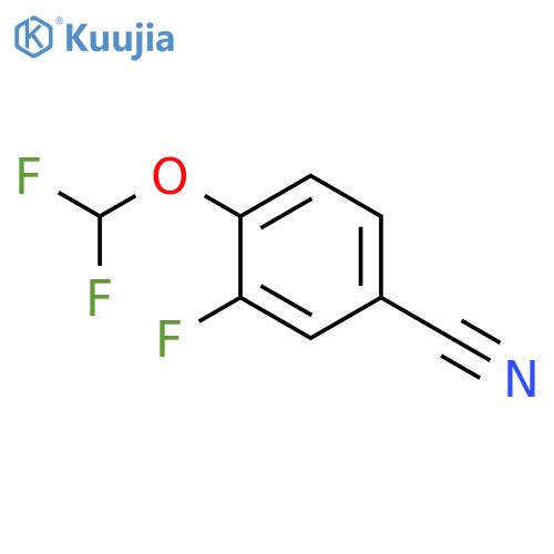 4-(difluoroMethoxy)-3-fluorobenzonitrile structure