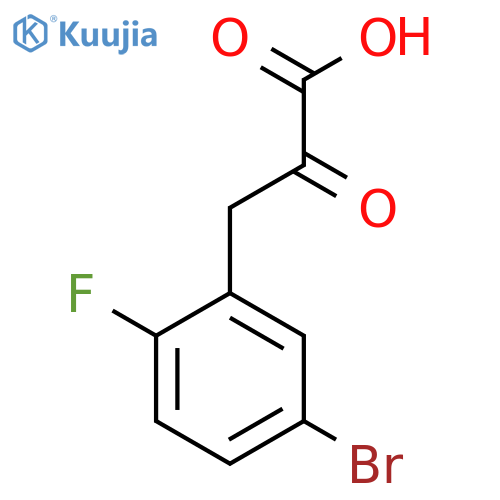 3-(5-Bromo-2-fluorophenyl)-2-oxopropanoic acid structure