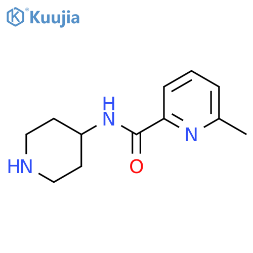 6-methyl-N-(piperidin-4-yl)pyridine-2-carboxamide structure