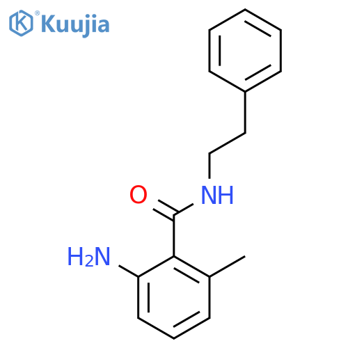 2-Amino-6-methyl-N-(2-phenylethyl)benzamide structure