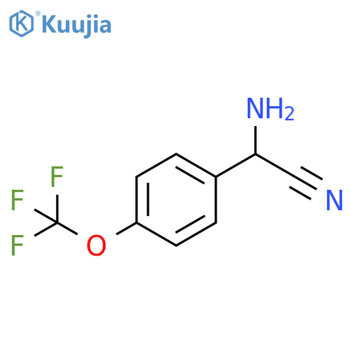 amino[4-(trifluoromethoxy)phenyl]acetonitrile structure