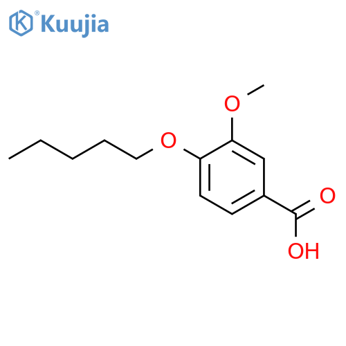3-Methoxy-4-(pentyloxy)benzoic acid structure