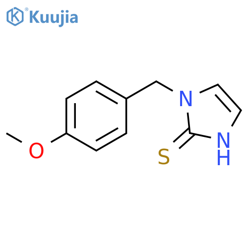 1-(4-methoxyphenyl)methyl-1H-imidazole-2-thiol structure