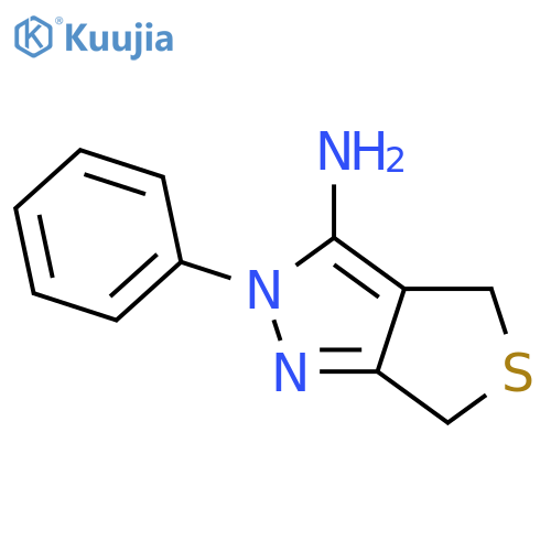 2-phenyl-2H,4H,6H-thieno3,4-cpyrazol-3-amine structure