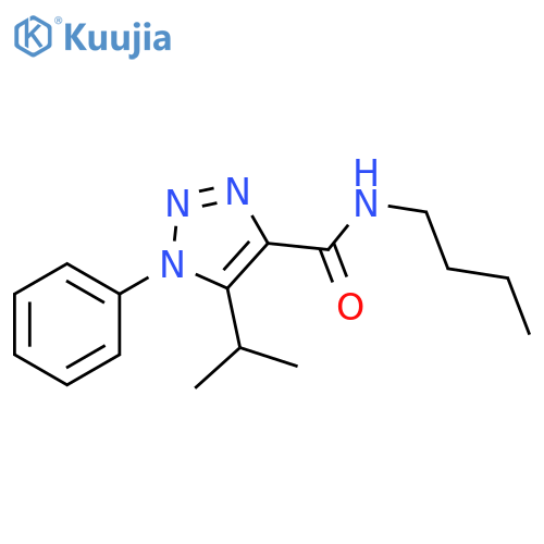 N-butyl-1-phenyl-5-(propan-2-yl)-1H-1,2,3-triazole-4-carboxamide structure
