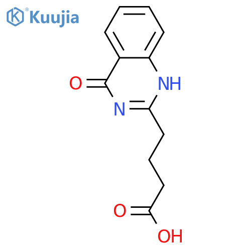 4-(4-Oxo-3,4-dihydroquinazolin-2-yl)butanoic acid structure
