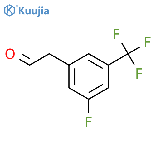 2-[3-fluoro-5-(trifluoromethyl)phenyl]acetaldehyde structure