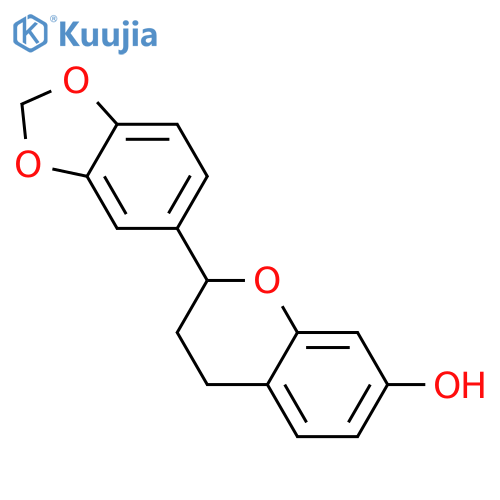 2α-(1,3-Benzodioxole-5-yl)chroman-7-ol structure