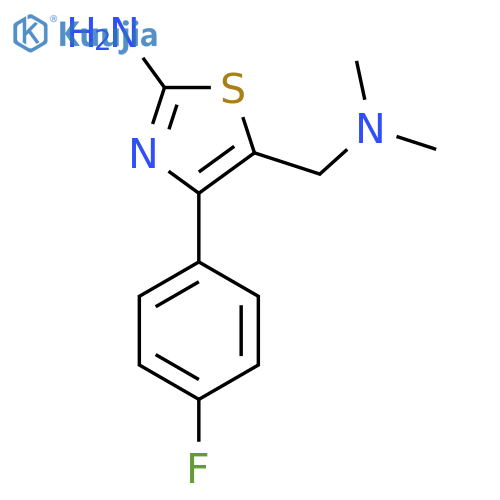 2-Amino-5-[(Dimethylamino)methyl]-4-(4-fluorophenyl)thiazole structure