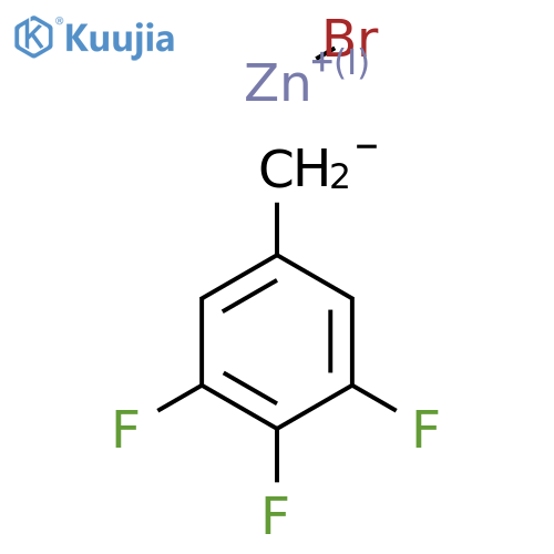 3,4,5-Trifluorobenzylzinc bromide structure
