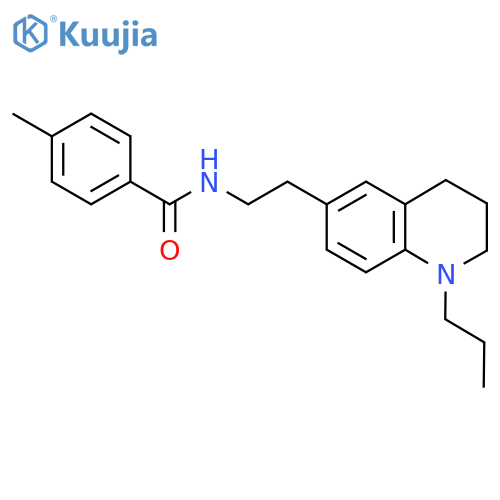 4-methyl-N-2-(1-propyl-1,2,3,4-tetrahydroquinolin-6-yl)ethylbenzamide structure