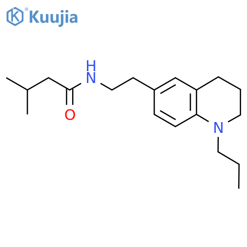 3-methyl-N-2-(1-propyl-1,2,3,4-tetrahydroquinolin-6-yl)ethylbutanamide structure