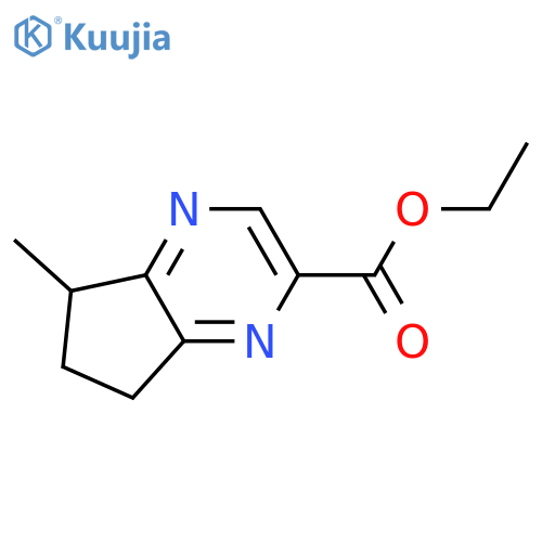 1-Propanone,1-(6,7-dihydro-5-methyl-5H-cyclopenta[b]pyrazin-2-yl)- structure