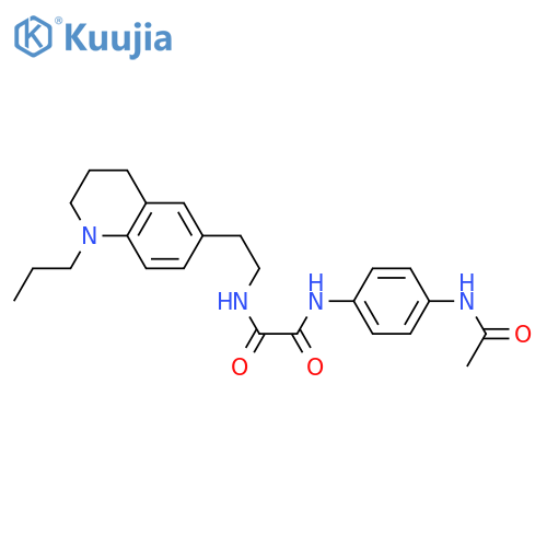 N'-(4-acetamidophenyl)-N-2-(1-propyl-1,2,3,4-tetrahydroquinolin-6-yl)ethylethanediamide structure