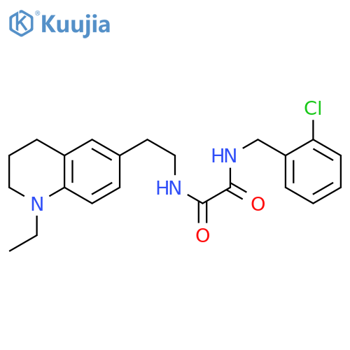 N'-(2-chlorophenyl)methyl-N-2-(1-ethyl-1,2,3,4-tetrahydroquinolin-6-yl)ethylethanediamide structure