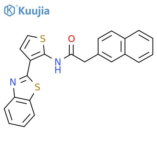 N-3-(1,3-benzothiazol-2-yl)thiophen-2-yl-2-(naphthalen-2-yl)acetamide structure