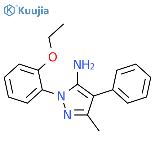 1-(2-Ethoxyphenyl)-3-methyl-4-phenyl-1H-pyrazol-5-amine structure
