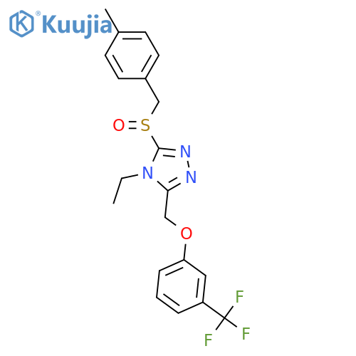 4-ETHYL-3-[(4-METHYLBENZYL)SULFINYL]-5-([3-(TRIFLUOROMETHYL)PHENOXY]METHYL)-4H-1,2,4-TRIAZOLE structure