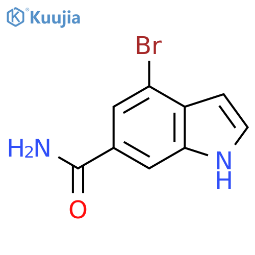 4-Bromo-1H-indole-6-carboxamide structure