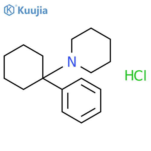 Phencyclidine hydrochloride structure