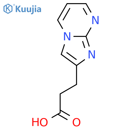 3-{imidazo[1,2-a]pyrimidin-2-yl}propanoic acid structure