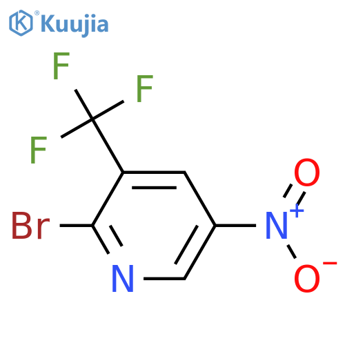 2-Bromo-5-nitro-3-(trifluoromethyl)pyridine structure