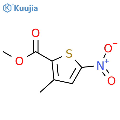 Methyl 3-methyl-5-nitrothiophene-2-carboxylate structure