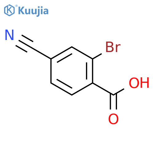 2-Bromo-4-cyanobenzoic acid structure