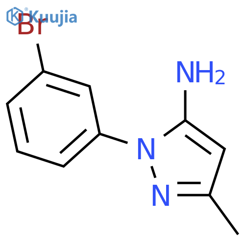 1-(3-BROMOPHENYL)-3-METHYL-1H-PYRAZOL-5-AMINE structure