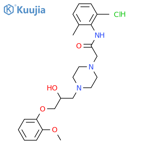 Ranolazine dihydrochloride structure