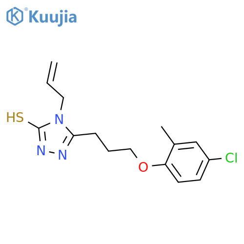4-Allyl-5-(3-(4-chloro-2-methylphenoxy)propyl)-4H-1,2,4-triazole-3-thiol structure