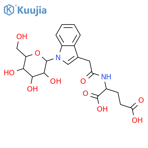 N-(1H-Indol-3-ylacetyl)aminoacids; N-(1H-Indol-3-ylacetyl)glutamic acid, N-β-D-Glucopyranosyl structure
