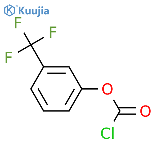 3-(trifluoromethyl)phenyl carbonochloridate structure