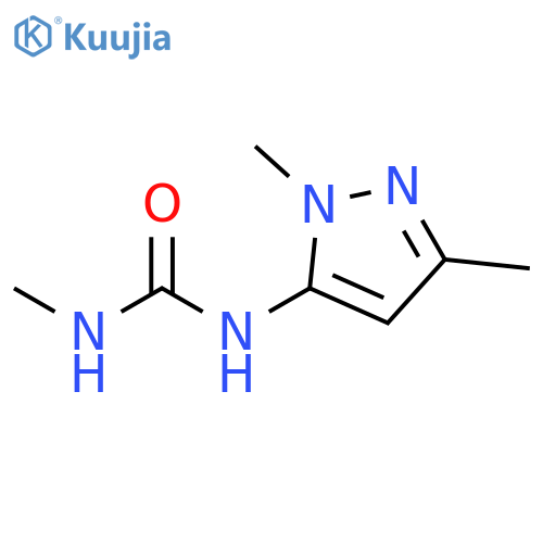 1-(1,3-dimethyl-1H-pyrazol-5-yl)-3-methylurea structure
