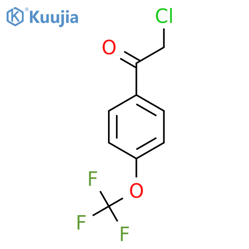 2-chloro-1-4-(trifluoromethoxy)phenylethan-1-one structure