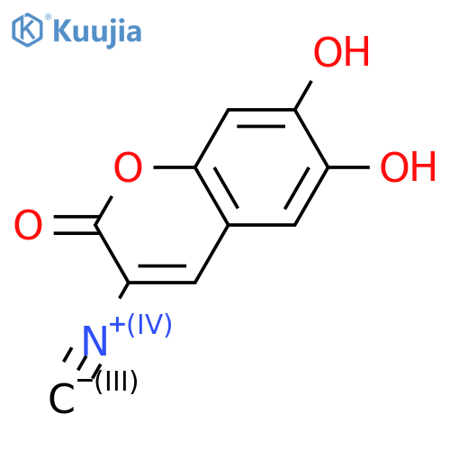 6,7-Dihydroxy-3-isocyano-2H-1-benzopyran-2-one structure