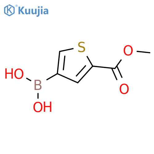 (5-(Methoxycarbonyl)thiophen-3-yl)boronic acid structure