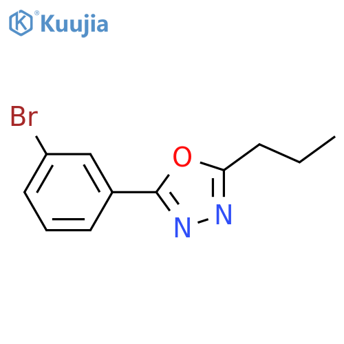 2-(3-Bromophenyl)-5-propyl-1,3,4-oxadiazole structure