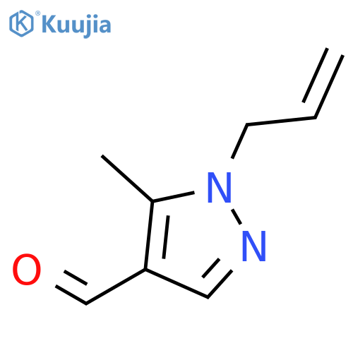 1-Allyl-5-methyl-1H-pyrazole-4-carbaldehyde structure