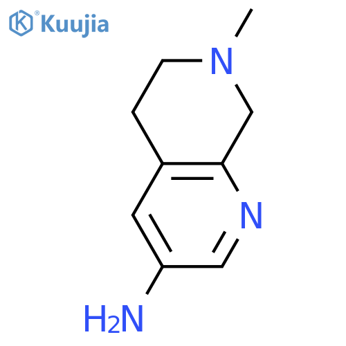 5,6,7,8-tetrahydro-7-methyl-1,7-Naphthyridin-3-amine structure