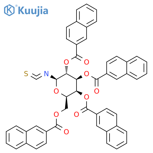2,3,4,6-Tetra-O-(2-naphthoyl)-beta-D-galactopyranosyl isothiocyanate structure